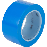 Ruban en vinyle 471, 50,8 mm (2") la x 32,9 m (108') lo, 5,3 mils, Bleu - 3M 471-2X36-BLU-IW