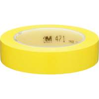Ruban en vinyle 471, 25,4 mm (1") la x 32,9 m (108') lo, 5,3 mils, Jaune - 3M 471-1X36-YLW