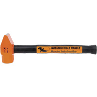 UCP-316 Marteau &agrave; panne droite &agrave; manche indestructible pour usage tr&egrave;s intensif, Poids de la t&ecirc;te 3 lb, Face Ordinaire, Prise Acier plein - JET 740179