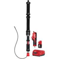 D&eacute;gorgeoir durinoir M12 Trapsnake, &eacute;lectrique, Tulipe, 4' Longueur du c&acirc;ble, 3/8" Diam&egrave;tre du c&acirc;ble - Milwaukee 3574-21