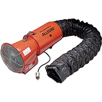 ALLEGRO INDUSTRIES 8" AC Metal Axial Blowers, 1/3 HP, 890 CFM, Explosion Proof - Walter Surface Technologies 9514-06