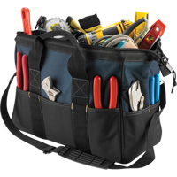 Sacs &agrave; outils Bigmouth, Nylon, 22 pochettes, Noir - Kuny's SW-797