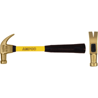 Marteau &agrave; panne fendue, Poids de la t&ecirc;te 0,75 lb, 14" lo - Ampco H-19FG