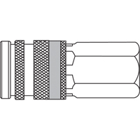 Raccords industriels 1/4" haute pression Quiksilver, Acier zingu&eacute; - Topring 20.446