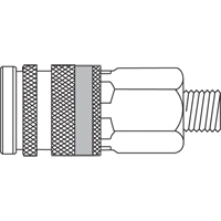 Raccords industriels 1/4" haute pression Quiksilver, Acier zingu&eacute; - Topring 20.646