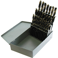 Jobber Length Drill Set, 26 Pieces, High Speed Steel - Clarkson Osborn DR06226