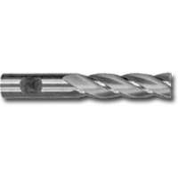 Weldon Shank Extra Long Series Center Cut End Mill, 1/2" Dia., 4 Flutes, High Speed Steel - Clarkson Osborn EM74132