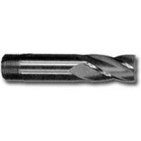 Fraise en bout &agrave; queue filet&eacute;e, 3/4" dia., 3-9/32" lo, 4 cannelures, 5/8" tige, Acier rapide - Clarkson Osborn MC03048