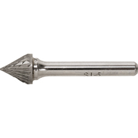 Solid Carbide Burr, SJ-3, 3/8" Dia., 1/4" Shank, 5/16" Depth of Cut - Clarkson Osborn SC90094