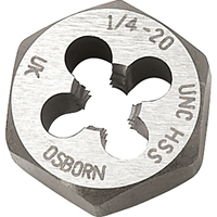 &eacute;crou-fili&egrave;re hexagonal, dia. 1", Filet de 1/4"-20, Carbone - Clarkson Osborn TA80004