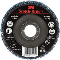 Scotch-Brite Clean & Strip Disc, 4-1/2" Dia., Extra Coarse Grit, Silicon Carbide - 3M AB45171