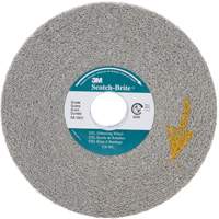 Meules d'&eacute;barbage EXL Scotch-Brite, 6" x 1", Arbre de 1", Oxyde d'aluminium - 3M SB13617