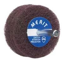 Disques non tiss&eacute;s Abrasotex, 3" dia. x 1" la, Arbre 1/4", Oxyde d'aluminium - Norton 08834131496