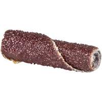 Cartridge Rolls, 240 Grit, 3/16" Dia., Aluminum Oxide, 1" L, 3/32" Arbor - Merit 08834180030