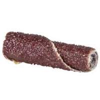 Cartridge Rolls, 120 Grit, 1/4" Dia., Aluminum Oxide, 1" L, 1/8" Arbor - Merit 08834180064