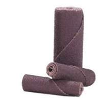 Cartridge Rolls, 80 Grit, 1/4" Dia., Aluminum Oxide, 1-1/2" L, 1/8" Arbor - Merit 08834180081