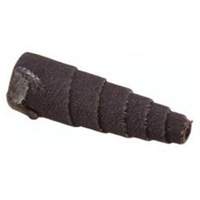 Cartouche de bandes abrasives coniques ALO, 120 Grain, 1/2" dia., Oxyde d'aluminium, 1-1/2" lo, 1/8" Dimension de l'arbre - Merit 08834181747