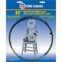 Lame de scie &agrave; ruban pour la coupe du bois, 93" lo x 1/2" la x &eacute;paisseur 0,025", 6 dents par pouce - King Canada KBB-1412-6