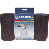 Wood Sanding Belt Kit, 6" W x 48" L, 100 Grit - King Canada SB-648-K-100