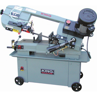 Scies &agrave; ruban pour le m&eacute;tal avec Geardrive, Horizontal/Vertical, Capacit&eacute; de coupe Rond 7" et 7" x 12" rectangulaire - King Canada KC-712GH-5