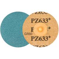 TWIST TOPCUT Sanding Disc, 3" Dia., 80 Grit, Zirconium - Walter Surface Technologies 04D308