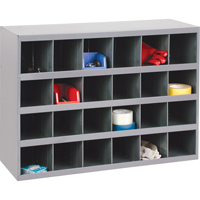 Armoires pour bacs de rangement en acier, 33-3/4" la x 12" p x 23-7/8" h, Gris - Durham Manufacturing 356-95