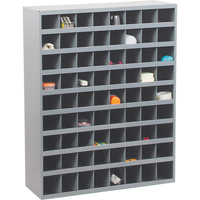 Armoires pour bacs de rangement en acier, 33-3/4" la x 12" p x 42" h, Gris - Durham Manufacturing 363-95