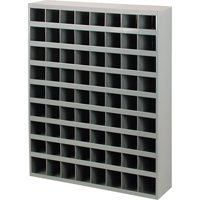 Armoires pour bacs de rangement en acier, 33-3/4" la x 8-1/2" p x 42" h, Gris - Durham Manufacturing 350-95