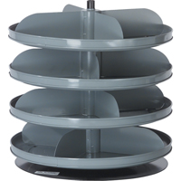 Modules de stockage Rotabin, 60 lb Capacit&eacute; par niveau, 10 Niveau(x), 42-1/8" ha x 17" dia - Durham Manufacturing 1110-95