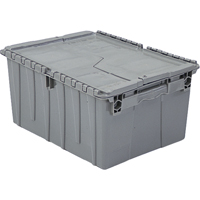 Contenants de distribution Flipak en plastique poly&eacute;thyl&egrave;ne (PE), 11,8" x 9,8" x 7,7", Gris - Orbis 5310403