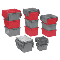 Contenants de distribution Flipak en plastique poly&eacute;thyl&egrave;ne (PE), 23,9" x 19,6" x 12,6", Bleu - Orbis 4222691