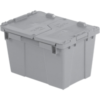 Contenants de distribution Flipak en plastique poly&eacute;thyl&egrave;ne (PE), 15,2" x 10,9" x 9,7", Gris - Orbis 5320403