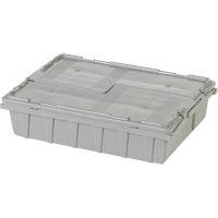 Contenants de distribution Flipak en plastique poly&eacute;thyl&egrave;ne (PE), 21,8" x 15,1" x 5,5", Gris - Orbis 5877403
