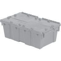 Contenants de distribution Flipak en plastique poly&eacute;thyl&egrave;ne (PE), 19,7" x 11,8" x 7,3", Gris - Orbis 5330403