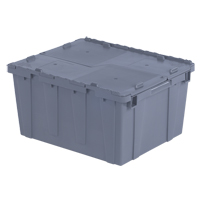 Contenants de distribution Flipak en plastique poly&eacute;thyl&egrave;ne (PE), 23,9" x 19,6" x 12,6", Gris - Orbis 4221532