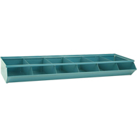 Bacs sectionnels superposables, Cap. 100 lb, 37" la x 12" p x 4-1/2" h, Bleu - Stackbin 3-1SS-4