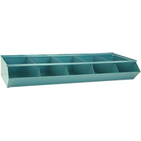 Bacs sectionnels superposables, Cap. 100 lb, 37" la x 15-1/2" p x 6" h, Bleu - Stackbin 3-2SS-4