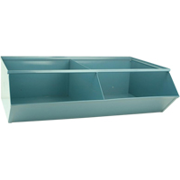 Bacs sectionnels superposables, Cap. 100 lb, 37" la x 24" p x 11" h, Bleu - Stackbin 3-5SS-4