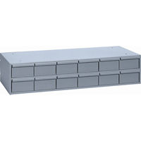 Casiers &agrave; tiroirs industriels, 12 tiroirs, 33-3/4" la x 11-5/8" p x 7-3/8" h, Gris - Durham Manufacturing 013-95