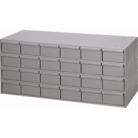 Casiers &agrave; tiroirs industriels, 24 tiroirs, 33-3/4" la x 11-5/8" p x 14-3/8" h, Gris - Durham Manufacturing 007-95