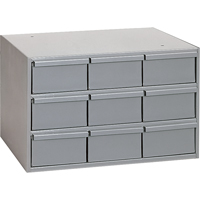 Casiers &agrave; tiroirs industriels, 9 tiroirs, 17-1/4" la x 11-5/8" p x 10-7/8" h, Gris - Durham Manufacturing 004-95
