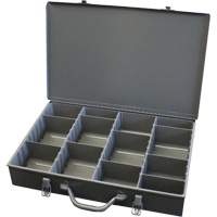 Boîtes &agrave; compartiments ajustables, Acier, Variable compartiments, 18" la x 12" p, 3" h, Gris - Durham Manufacturing 119-95
