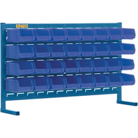 Rayonnage &agrave; persienne avec bacs, 32 bacs, 36" la x 8-1/4" p x 22" h - KLETON 