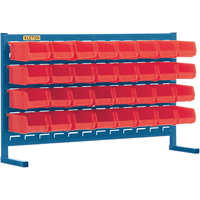 Rayonnage &agrave; persienne avec bacs, 32 bacs, 36" la x 8-1/4" p x 22" h - KLETON 