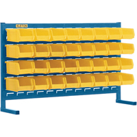 Rayonnage &agrave; persienne avec bacs, 32 bacs, 36" la x 8-1/4" p x 22" h - KLETON 
