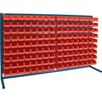 Rayonnage &agrave; persienne avec bacs, 144 bacs, 72" la x 15" p x 40" h - KLETON 