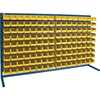 Rayonnage &agrave; persienne avec bacs, 144 bacs, 72" la x 15" p x 40" h - KLETON 