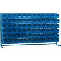 Rayonnage &agrave; persienne avec bacs, 72 bacs, 72" la x 15" p x 40" h - KLETON 