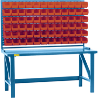 Rayonnage &agrave; persienne avec bacs, 72 bacs, 72" la x 15" p x 40" h - KLETON 