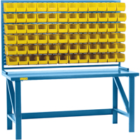 Rayonnage &agrave; persienne avec bacs, 72 bacs, 72" la x 15" p x 40" h - KLETON 
